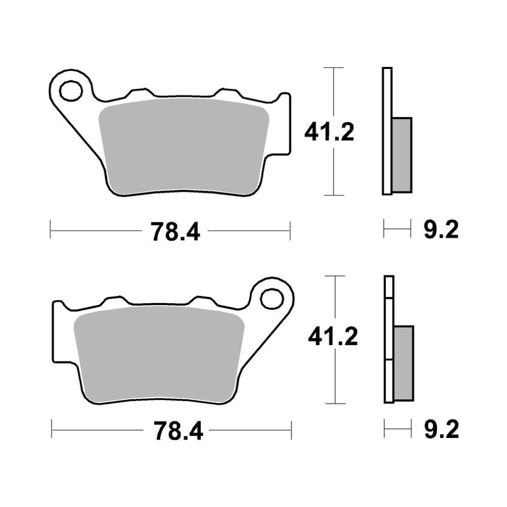 Plaquettes de frein arrière Brembo 07BB02SP