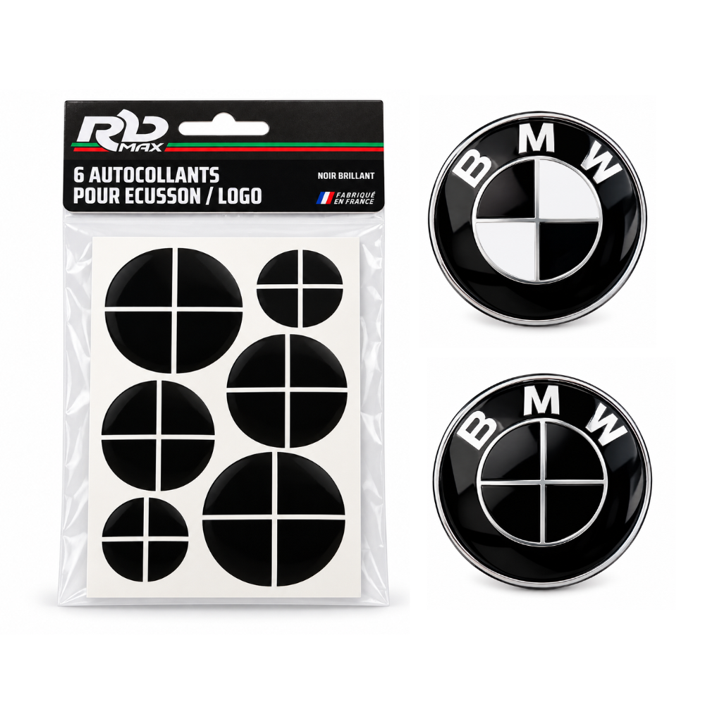 Adesivi con logo nero BMW GS / XR / RT / RS / R
