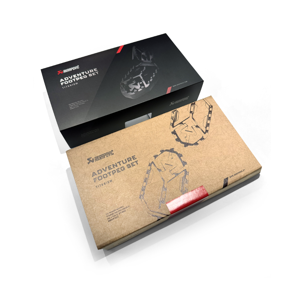 Repose pieds titane Akrapovic BMW GS