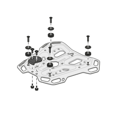 SW Motech Top Case Rack BMW R 1300 GS