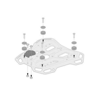 SW Motech Top Case Adapter Kit BMW GS