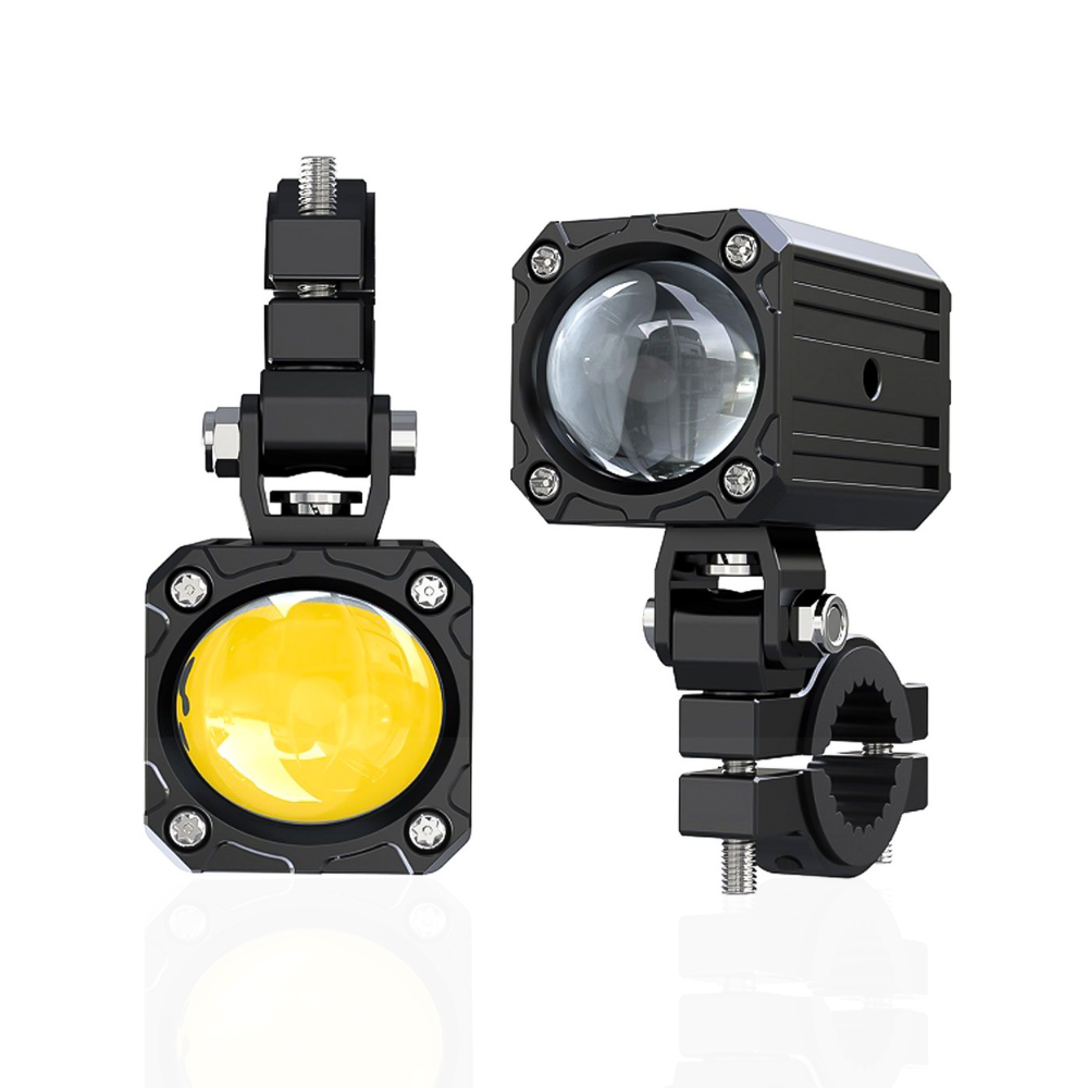 Mini feux additionnels jaune/blanc anti-brouillard BMW GS