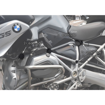 Bouchons de cadre plastique Puig BMW R 1250 / 1200 GS