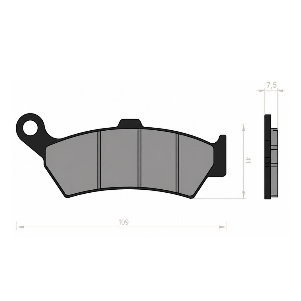 Plaquettes de frein arrière Brenta BMW R 1300 GS