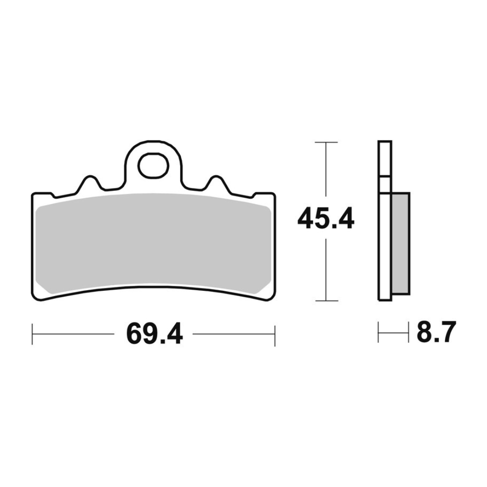 Kit plaquettes de frein avant Brembo BMW CE04
