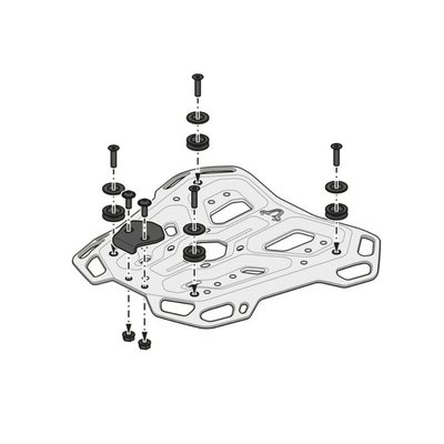 Kit de topcase preto TRAX SW Motech BMW R 1300 GS